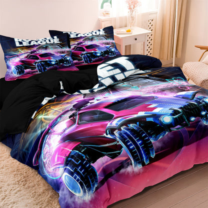 Car Truck Printed Quilt/Duvet Cover Bedding Set