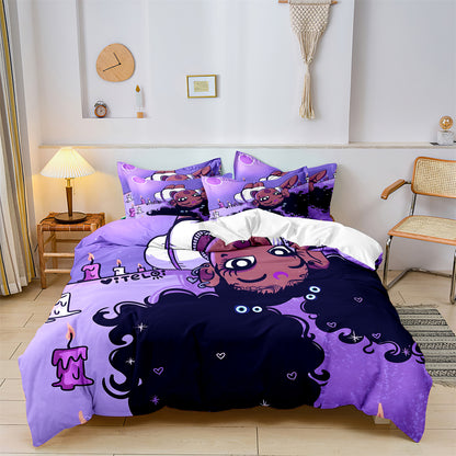 Black Girl Printed Quilt/Duvet Cover Bedding Set