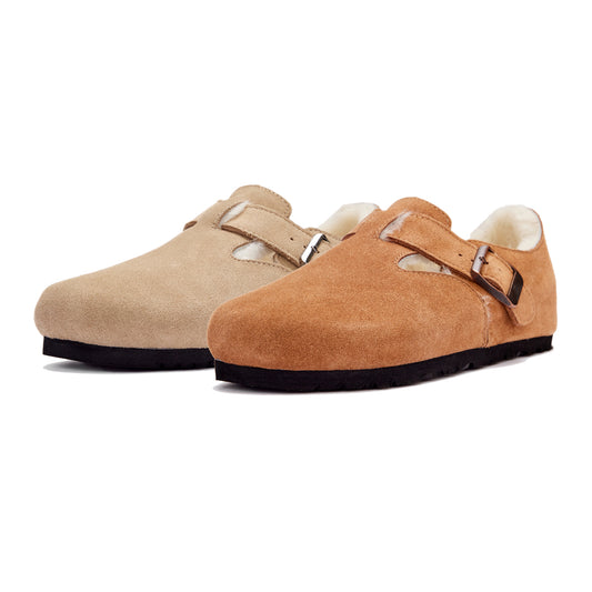 DREAMMERINO Premium Shearling Mule Loafers