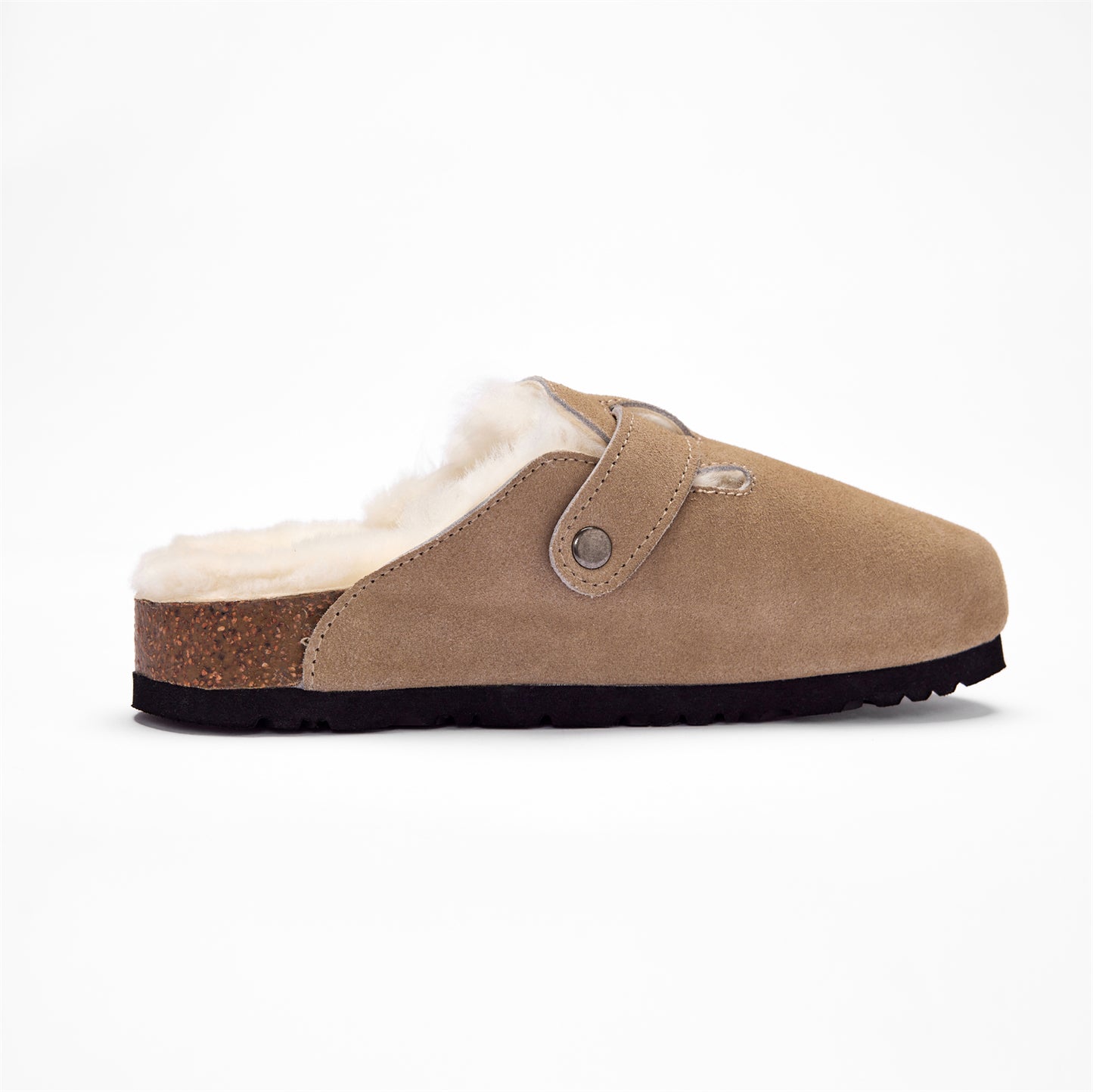 Unisex Sheepskin Wool Slip-on Sandals