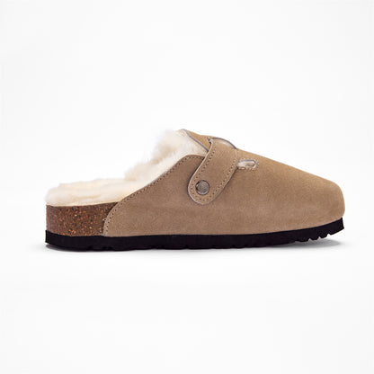 Unisex Sheepskin Wool Slip-on Sandals