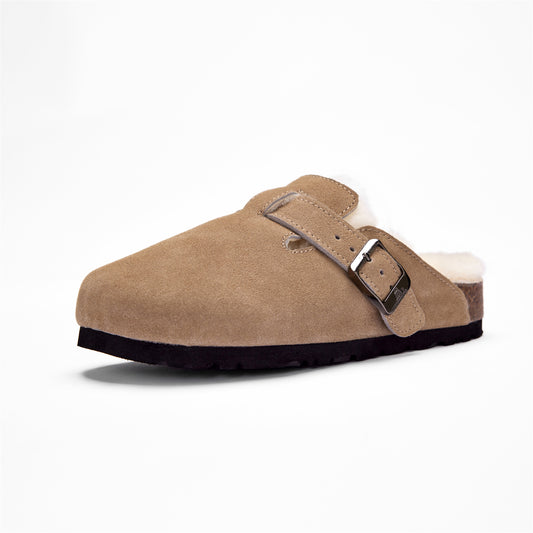 Unisex Sheepskin Wool Slip-on Sandals