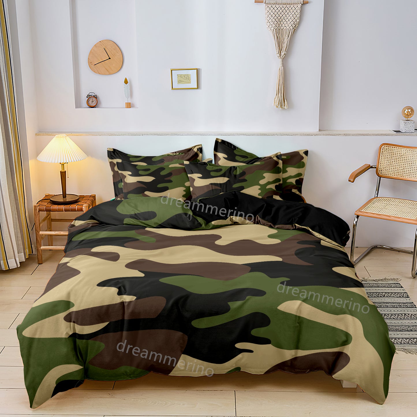 Camouflage Camo Print Soft Quilt/Duvet/Doona Cover Bedding Set