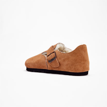 DREAMMERINO Premium Shearling Mule Loafers