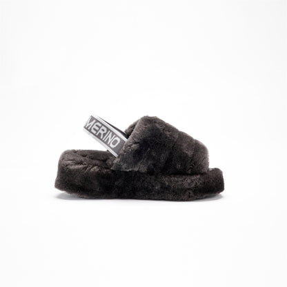 DREAMMERIN Slingback Strap Fluffy Slides Slipper