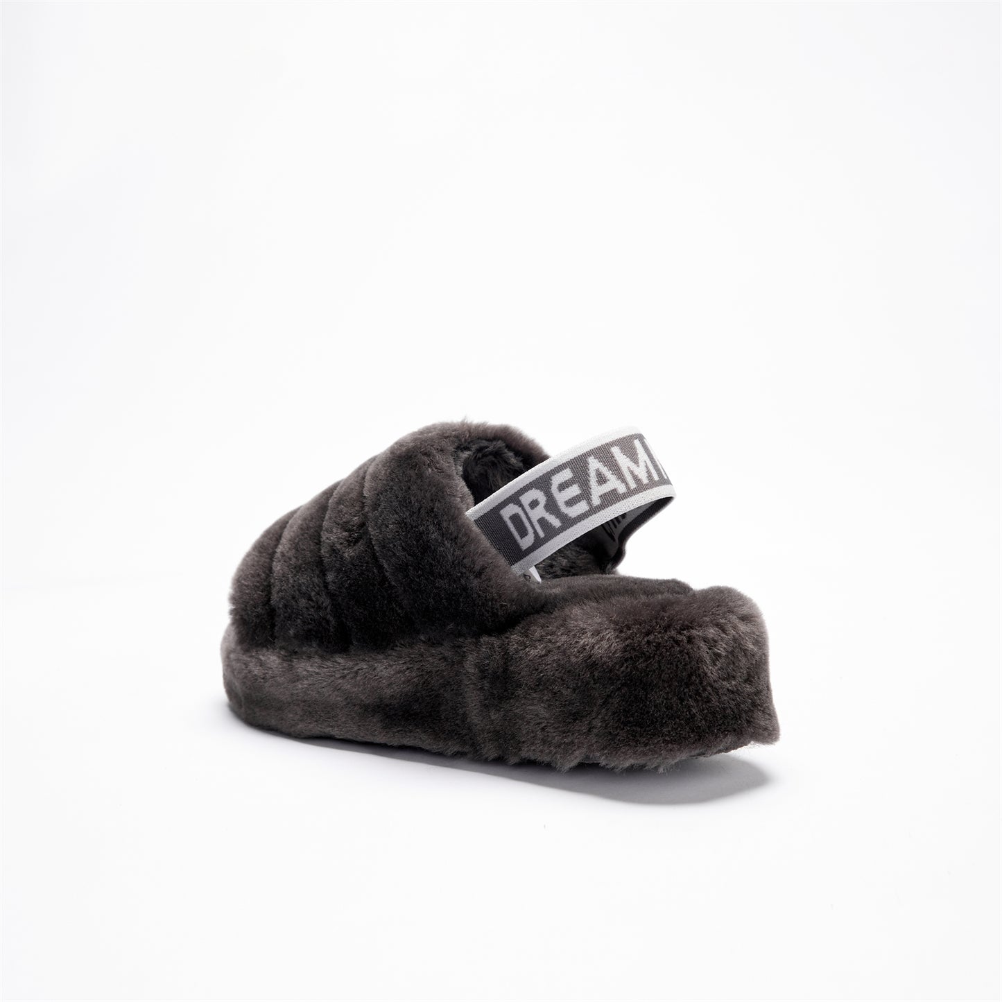 DREAMMERIN Slingback Strap Fluffy Slides Slipper