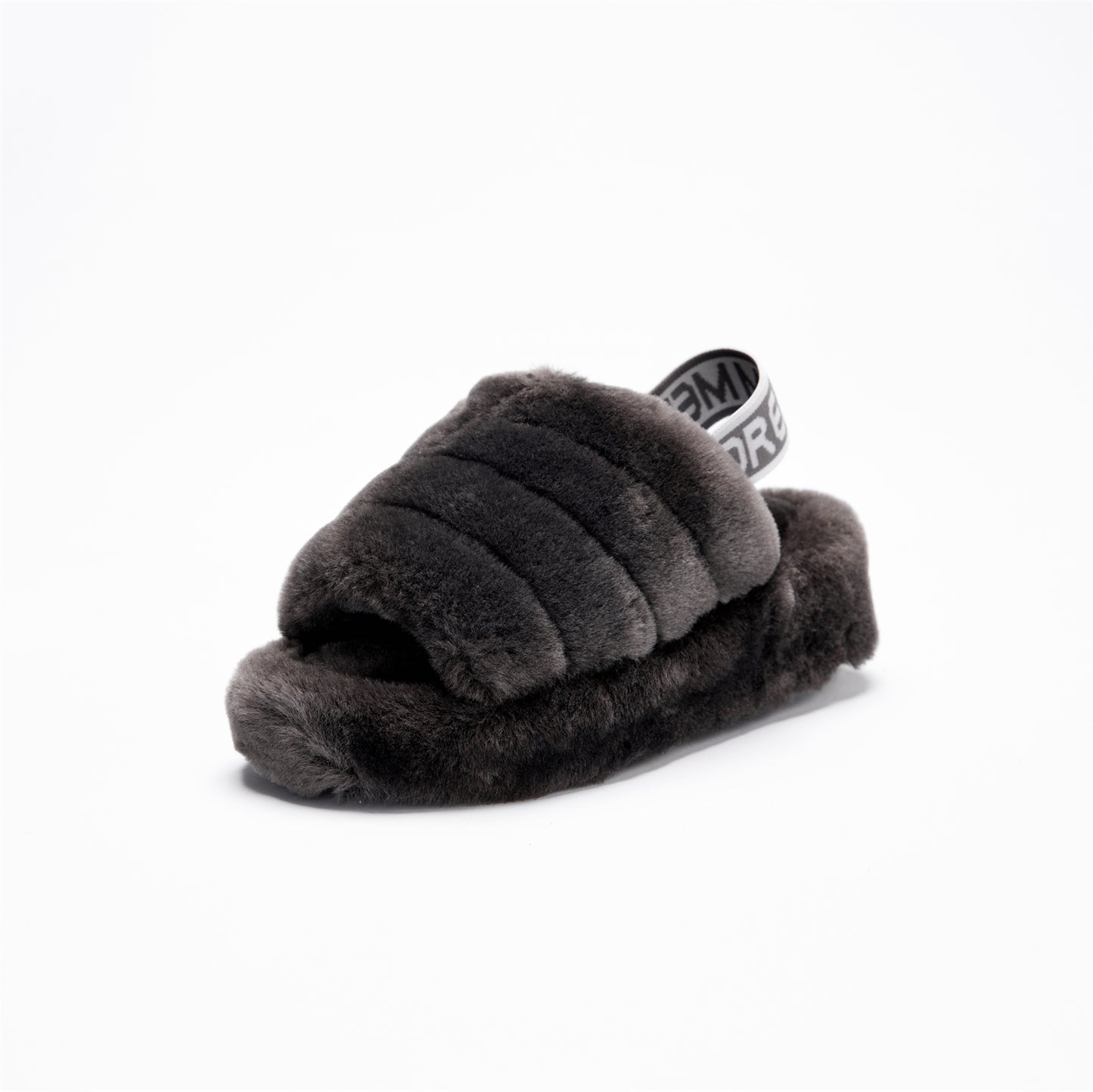 DREAMMERIN Slingback Strap Fluffy Slides Slipper