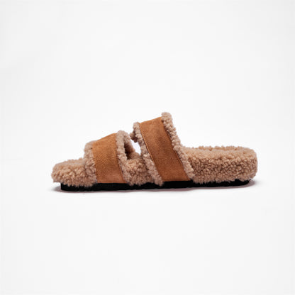 DREAMMERINO Lamb Wool Slides Slippers