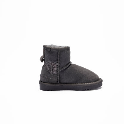 Unisex Kids Short Classic Cat Style Boots