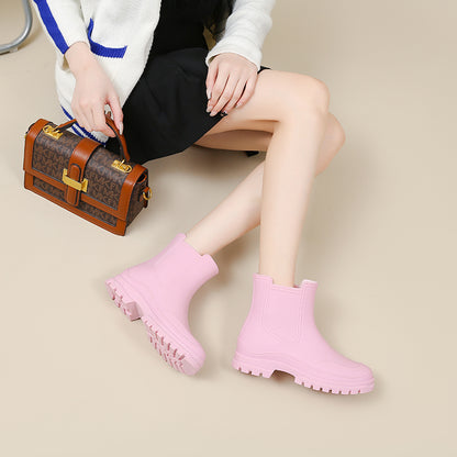 Women's Short Elastic Rain Boots Waterproof