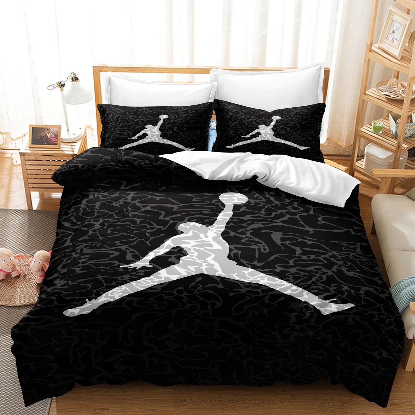 AU Basketball Jordan Quilt Duvet Cover Bedding Set - Single/Double/Queen/King