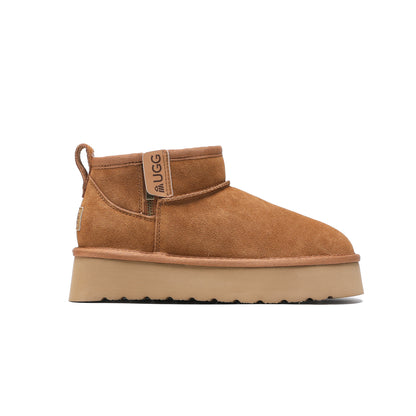 Zip Up Platform UGG Boots