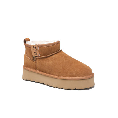 Zip Up Platform UGG Boots