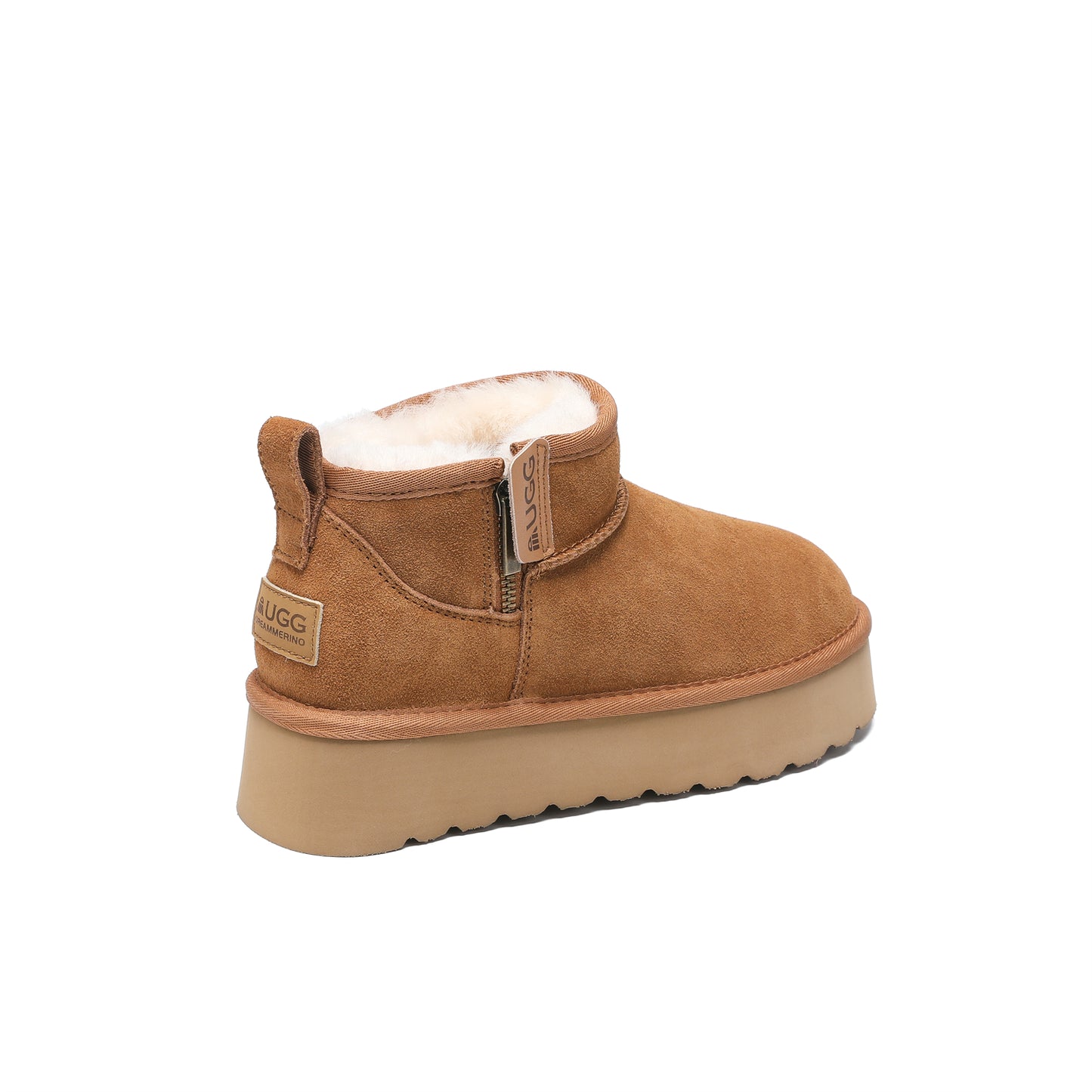 Zip Up Platform UGG Boots