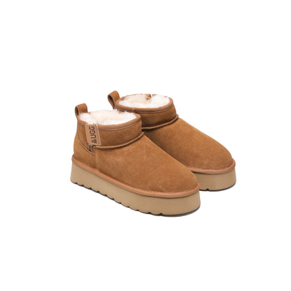 Zip Up Platform UGG Boots