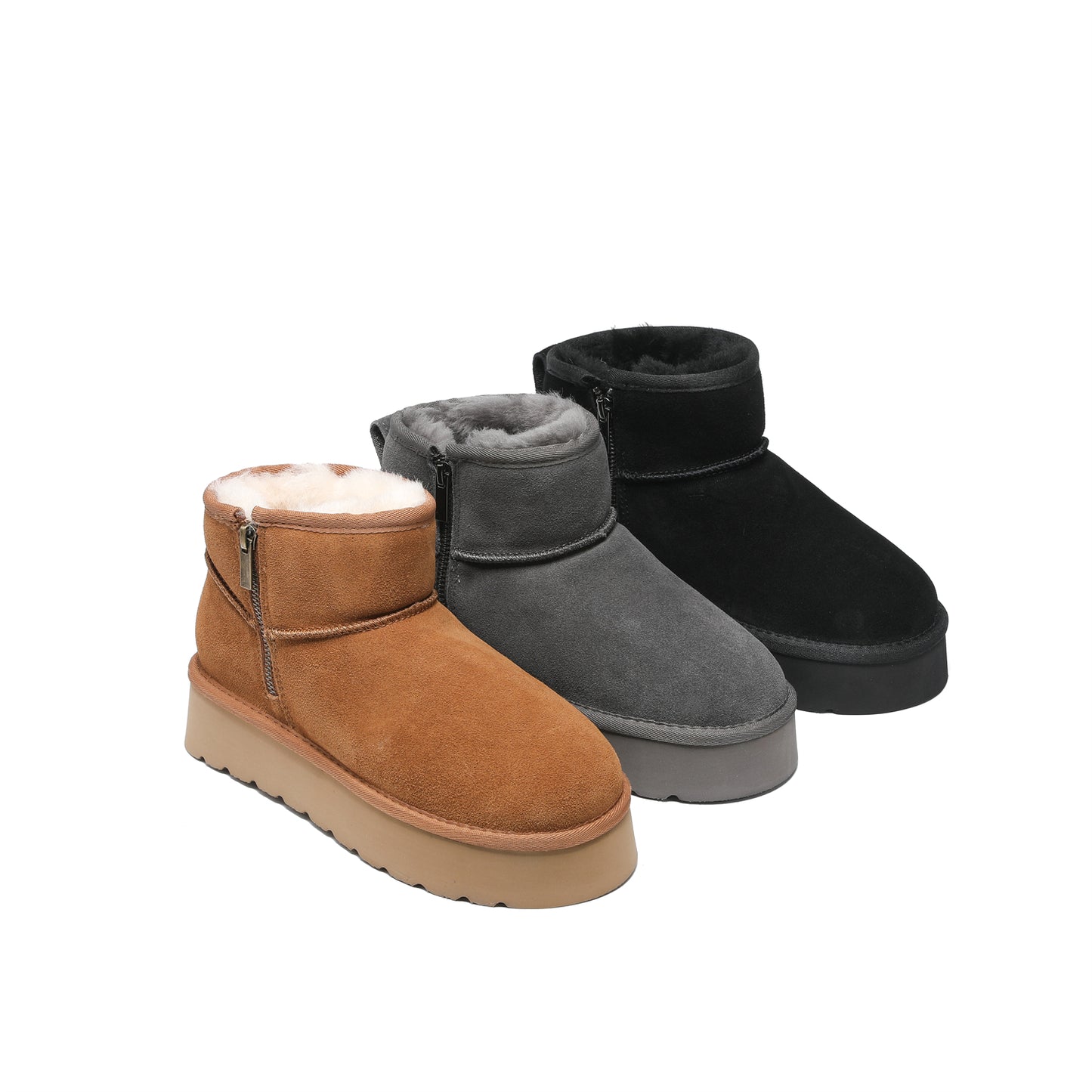 Zip Up Platform Ultra Mini UGG Boots