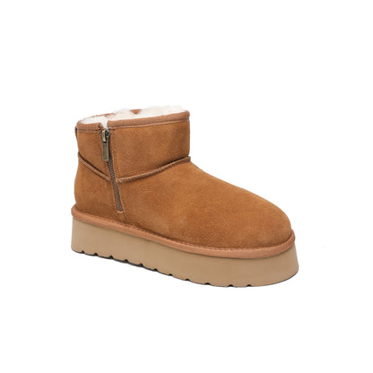 Zip Up Platform Ultra Mini UGG Boots