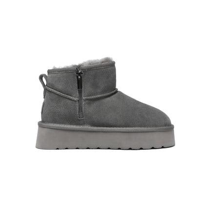 Zip Up Platform Ultra Mini UGG Boots