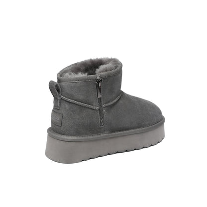 Zip Up Platform Ultra Mini UGG Boots