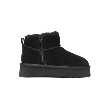 Zip Up Platform Ultra Mini UGG Boots