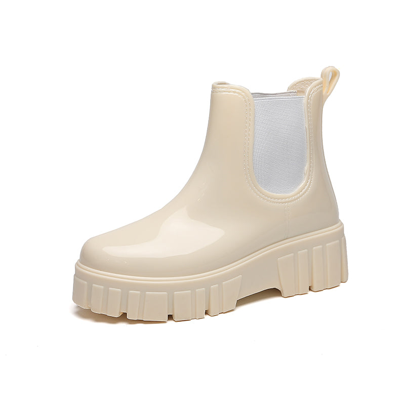 Platform Chunky Waterproof Ankle Rainboots